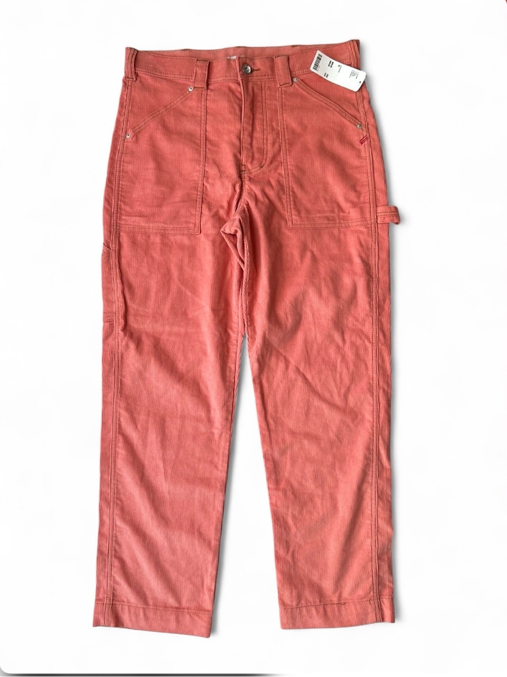 BDG Urban Outfitters Coral Corduroy Y2K Style Pants 32, Straight Leg NWT